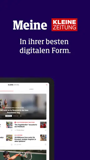 Kleine Zeitung screenshot