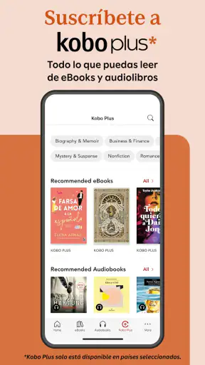 Kobo Books eBooks Audiolibros screenshot