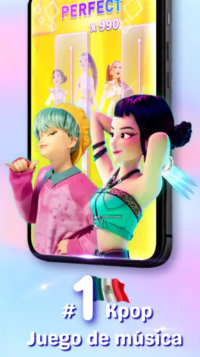 Kpop Beat Tiles Juego de piano screenshot