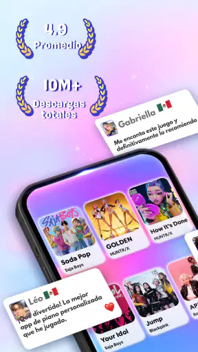 Kpop Beat Tiles Juego de piano screenshot