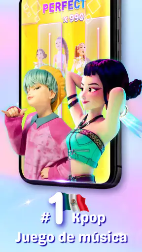 Kpop Beat Tiles Juego de piano screenshot
