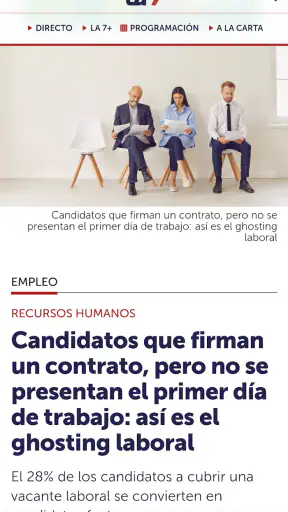 La 7 TV screenshot
