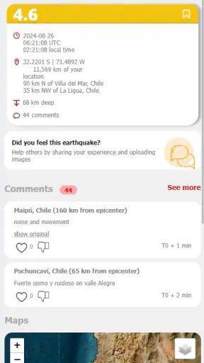 LastQuake - EMSC Terremotos screenshot