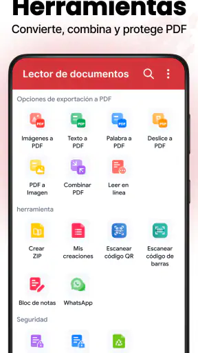 Lector de documentos: PDF, DOC screenshot