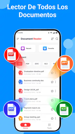 Lector de documentos y PDF screenshot