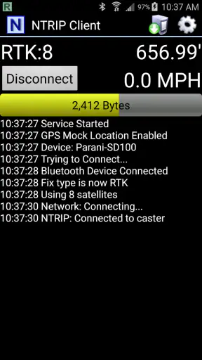 Lefebure NTRIP Client screenshot