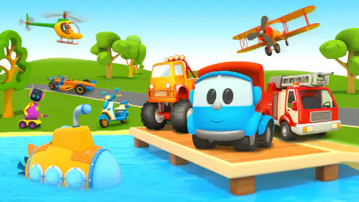 Leo 2 Coches Juegos para Niños screenshot