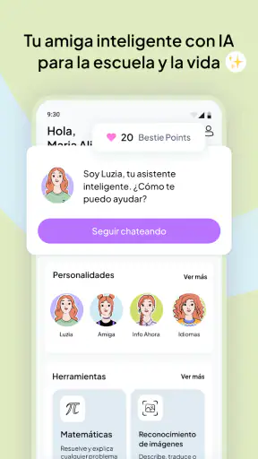 Luzia: Asistente de IA y Chat screenshot