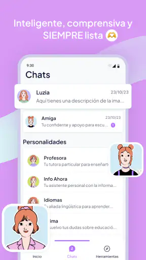 Luzia: Asistente de IA y Chat screenshot