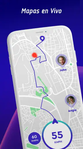 Mapas sin conexión, GPS screenshot