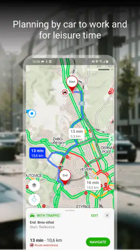 Mapas sin conexión: Mapy.com screenshot