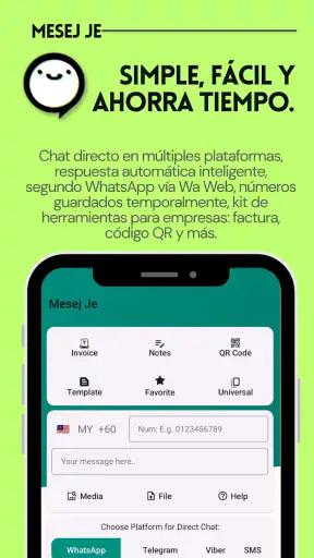 Mesej Je: de Chat Empresarial screenshot