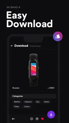 Mi Band 4 Watch Face Español screenshot