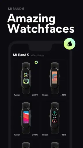 Mi Band 5 Watch Face Español screenshot