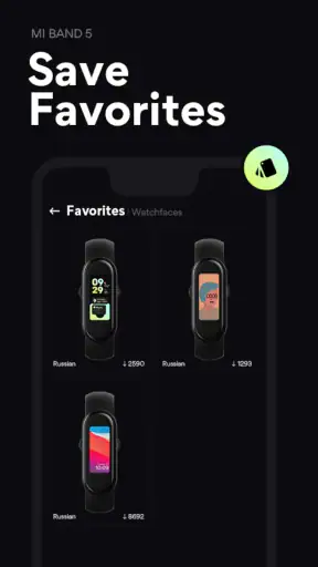 Mi Band 5 Watch Face Español screenshot