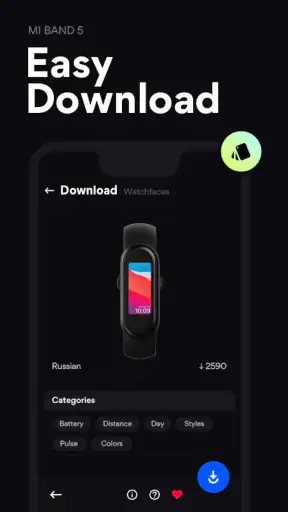 Mi Band 5 Watch Face Español screenshot