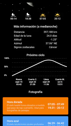 Mi Fase Lunar Pro screenshot