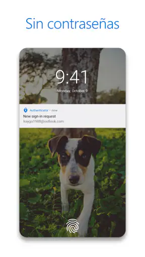 Microsoft Authenticator screenshot