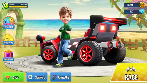 Mini Juego de Auto de Carreras screenshot