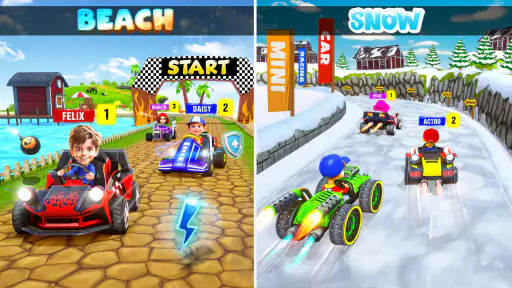 Mini Juego de Auto de Carreras screenshot