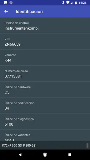 MotoScan para motocicletas BMW screenshot