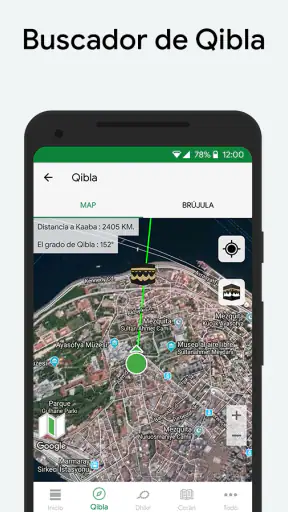 Muslim: Ramadán 2026, Qibla screenshot