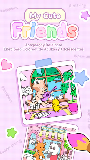 My Cute Friends Libro Colorear screenshot