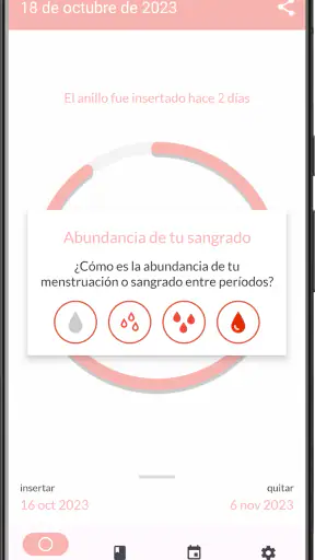 MyRing - anillo anticonceptivo screenshot