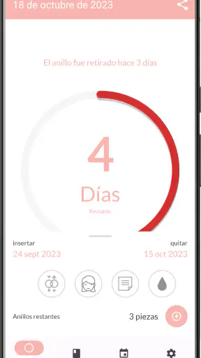 MyRing - anillo anticonceptivo screenshot