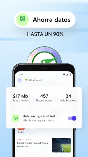 Navegador Opera Mini screenshot