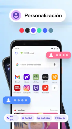 Navegador Opera Mini screenshot
