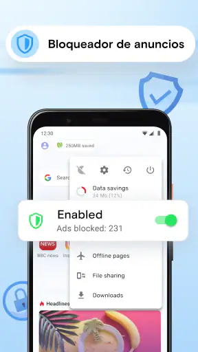 Navegador Opera Mini screenshot