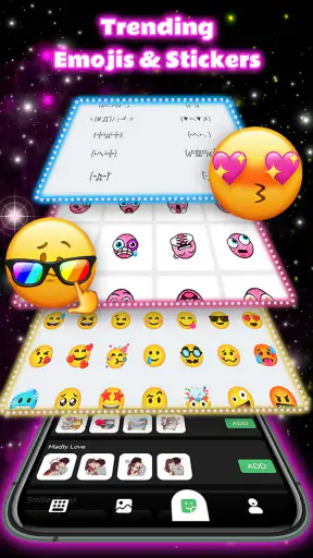 Neon Love Teclado screenshot