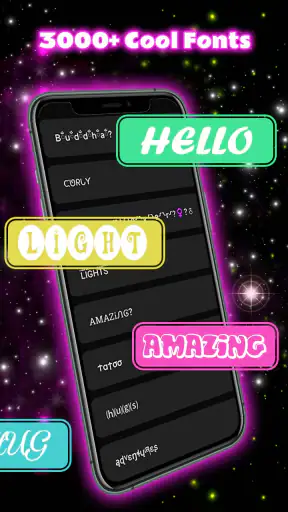 Neon Love Teclado screenshot