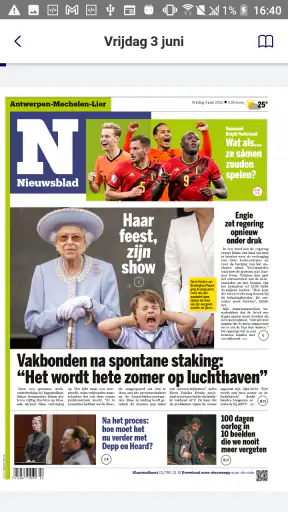 Nieuwsblad Krant screenshot