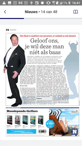 Nieuwsblad Krant screenshot