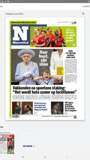 Nieuwsblad Krant screenshot