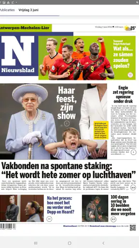 Nieuwsblad Krant screenshot