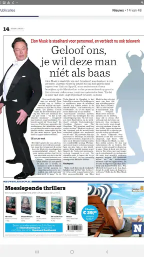 Nieuwsblad Krant screenshot
