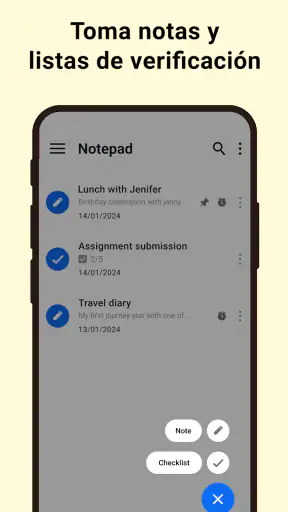 Notas y Listas Fáciles de Usar screenshot