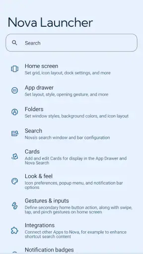 Nova Launcher screenshot