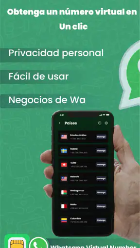 Número virtual para WA screenshot