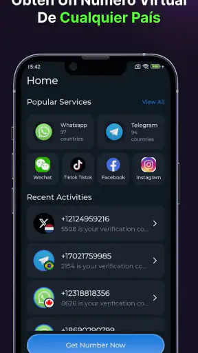 Número Virtual SMS - SmsCode screenshot