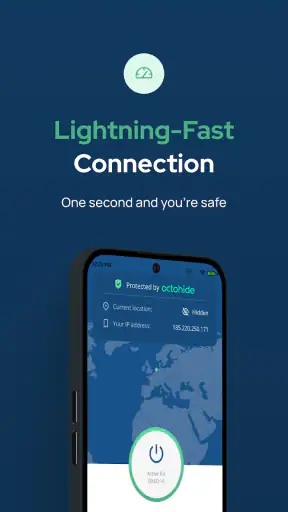 Octohide VPN – Rápido y seguro screenshot