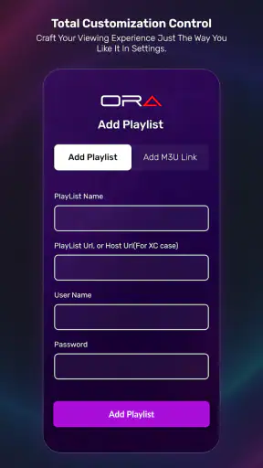 ORA IPTV Player screenshot