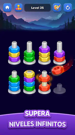 Nut Sort: Color Match Game screenshot