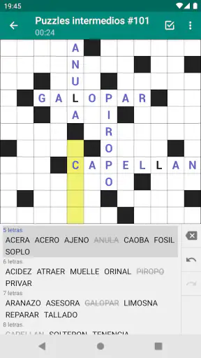 Palabras Cruzadas (Crucigrama) screenshot