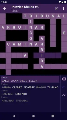 Palabras Cruzadas (Crucigrama) screenshot
