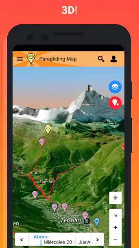 Paragliding Map screenshot