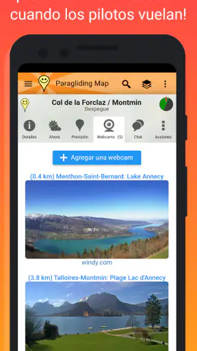 Paragliding Map screenshot